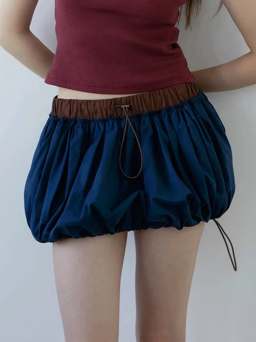 Stylish Work Outfits, Outfit Summer Ideas Drawstring Bubble Mini Skirt Stylish Work Outfits, Outfit Summer Ideas Drawstring Bubble Mini Skirt