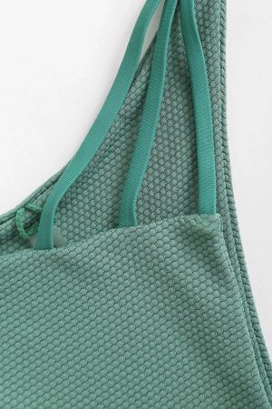 Stylish Work Outfits, Outfit Summer Ideas Drawstring Halter Tie Bikini Set