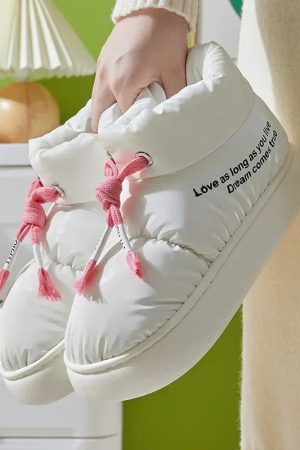 Stylish Work Outfits, Outfit Summer Ideas Drawstring Puffer Slippers