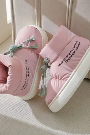 Stylish Work Outfits, Outfit Summer Ideas Drawstring Puffer Slippers