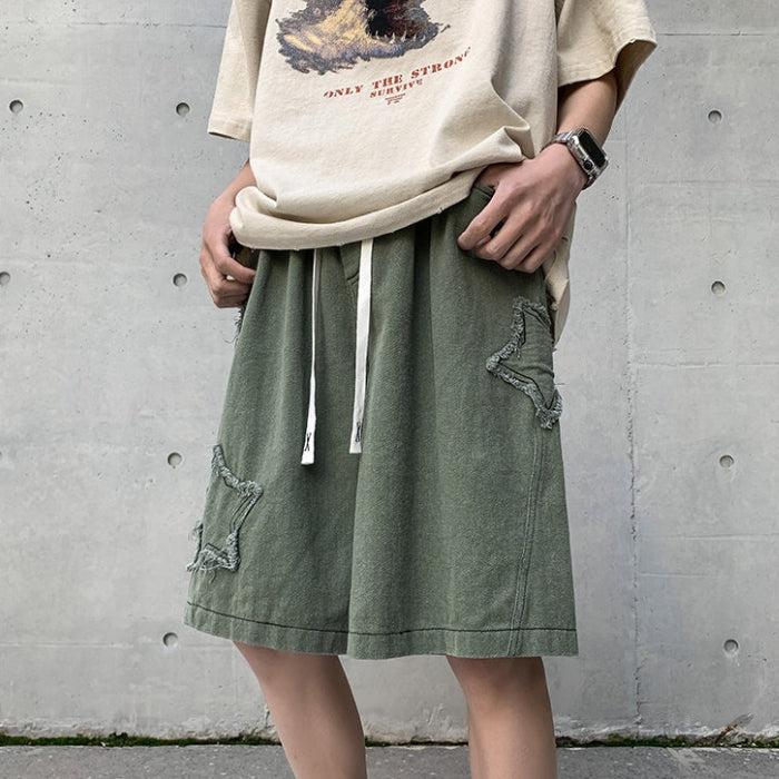 Stylish Work Outfits, Outfit Summer Ideas Drawstring Star Embroidered Shorts Stylish Work Outfits, Outfit Summer Ideas Drawstring Star Embroidered Shorts