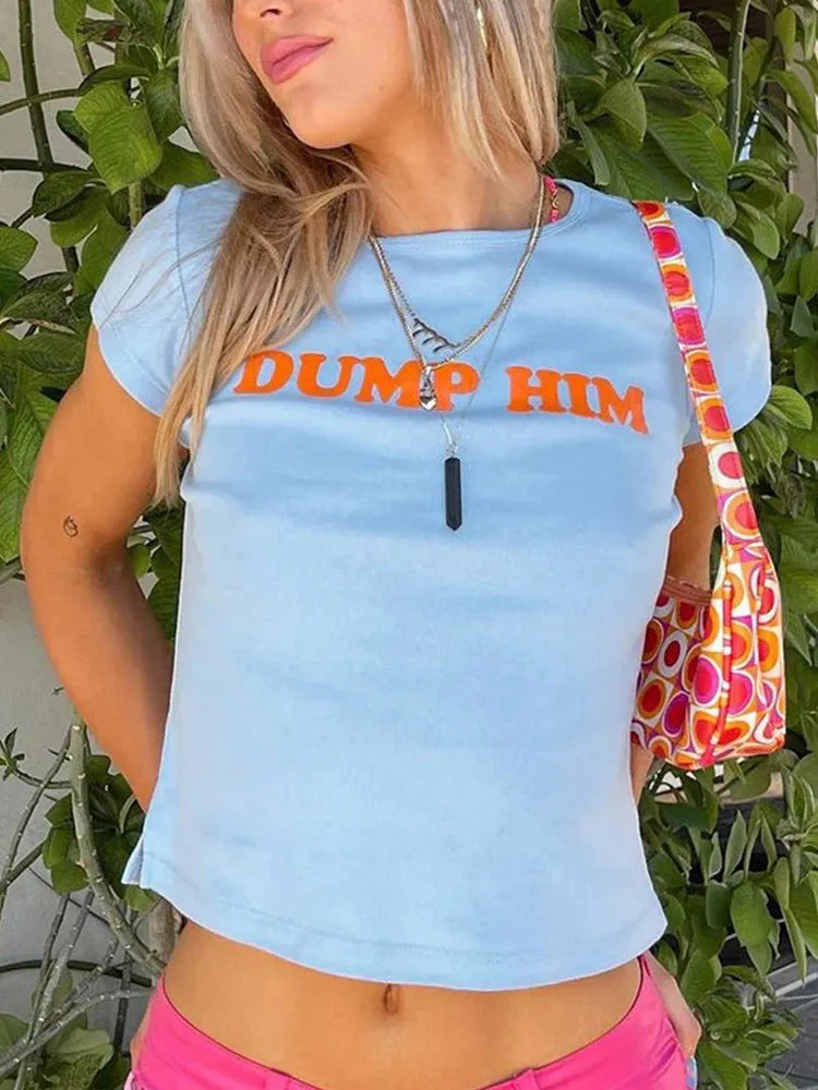 Stylish Work Outfits, Outfit Summer Ideas Dump Him Baby Tee