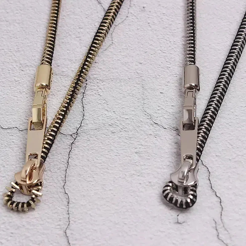 Stylish Work Outfits, Outfit Summer Ideas Edgy Adjustable Zipper Necklace Stylish Work Outfits, Outfit Summer Ideas Edgy Adjustable Zipper Necklace