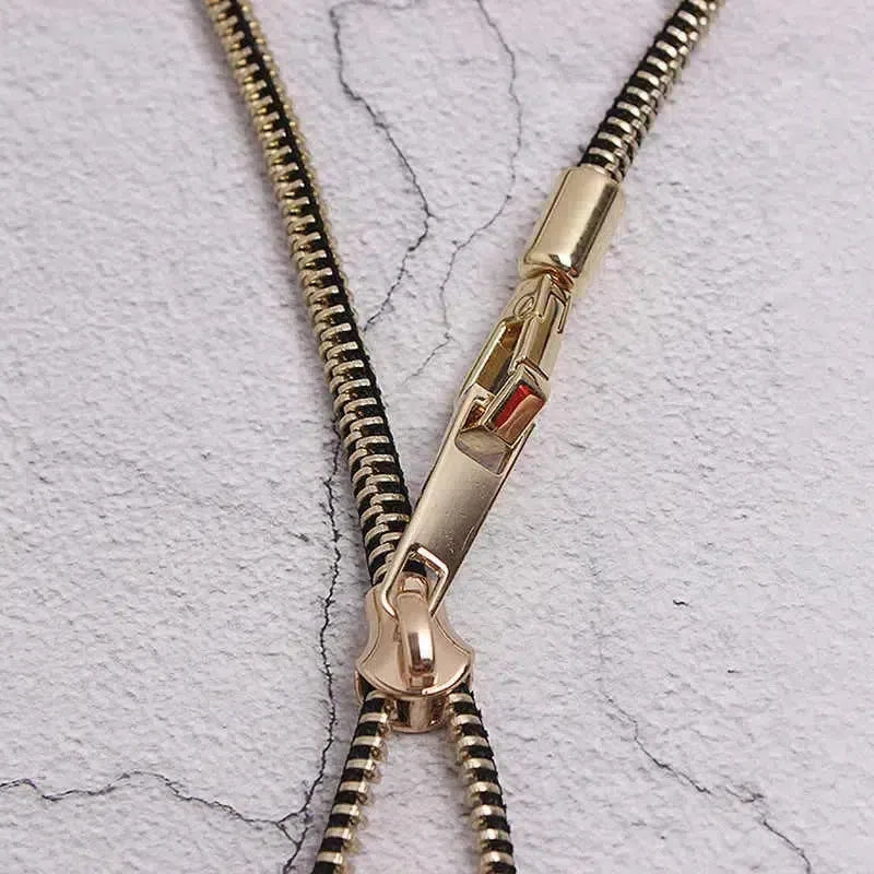 Stylish Work Outfits, Outfit Summer Ideas Edgy Adjustable Zipper Necklace Stylish Work Outfits, Outfit Summer Ideas Edgy Adjustable Zipper Necklace