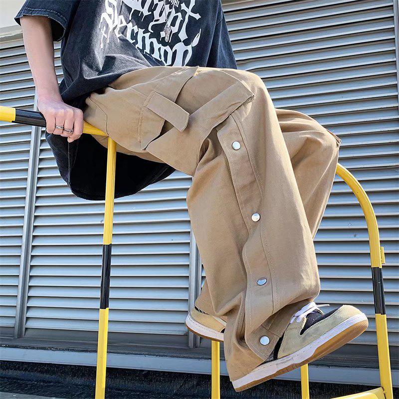 Stylish Work Outfits, Outfit Summer Ideas Elastic Waist Wide Leg Cargo Pants Stylish Work Outfits, Outfit Summer Ideas Elastic Waist Wide Leg Cargo Pants