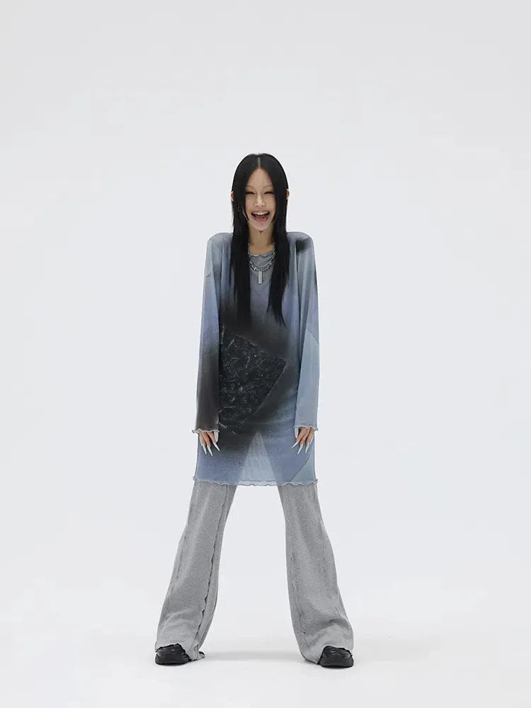 Stylish Work Outfits, Outfit Summer Ideas Extra Long Mesh Top Stylish Work Outfits, Outfit Summer Ideas Extra Long Mesh Top