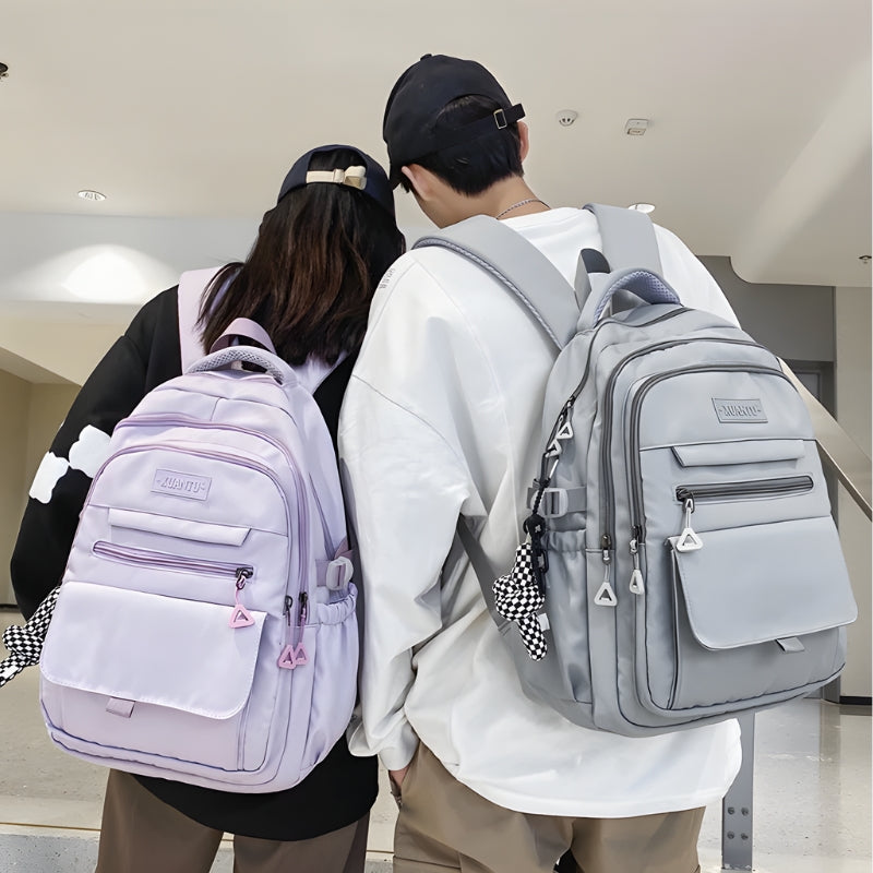 Stylish Work Outfits, Outfit Summer Ideas Extra Pockets Large School Backpack