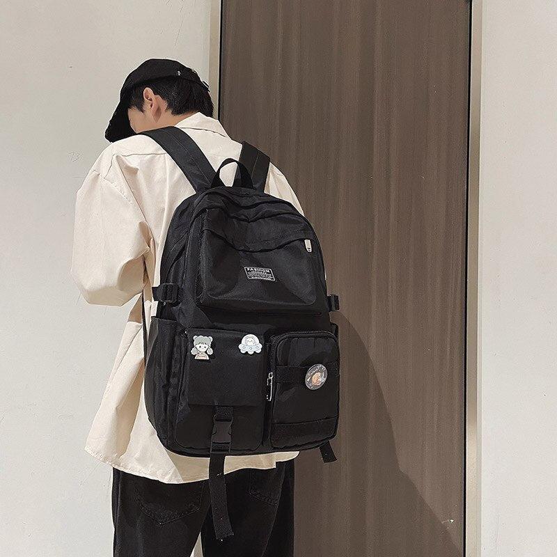 Stylish Work Outfits, Outfit Summer Ideas Extra Pockets Unisex School Backpack Stylish Work Outfits, Outfit Summer Ideas Extra Pockets Unisex School Backpack