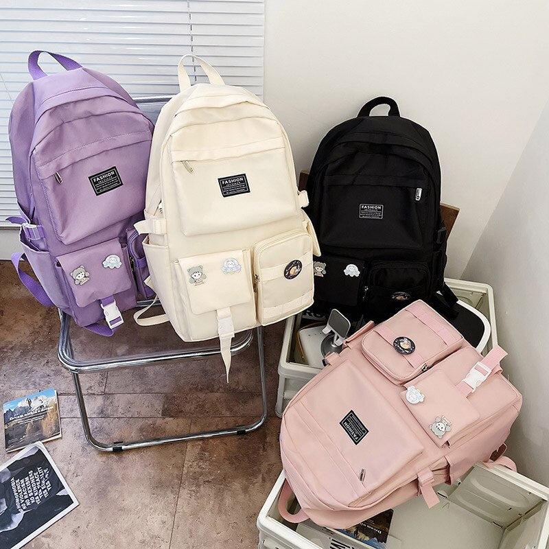 Stylish Work Outfits, Outfit Summer Ideas Extra Pockets Unisex School Backpack Stylish Work Outfits, Outfit Summer Ideas Extra Pockets Unisex School Backpack