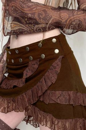 Stylish Work Outfits, Outfit Summer Ideas Fairy Grunge Asymmetric Mini Skirt