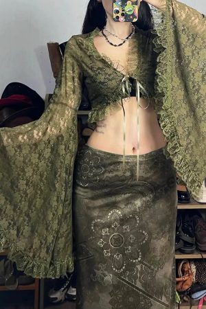 Stylish Work Outfits, Outfit Summer Ideas Fairy Grunge Bolero Crop Top