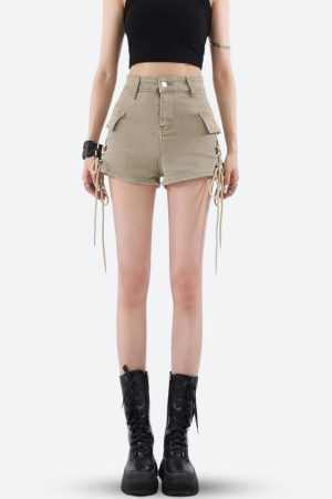 Stylish Work Outfits, Outfit Summer Ideas Fairy Grunge Cargo Shorts