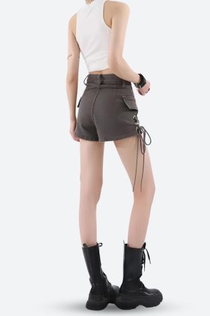 Stylish Work Outfits, Outfit Summer Ideas Fairy Grunge Cargo Shorts
