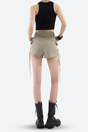 Stylish Work Outfits, Outfit Summer Ideas Fairy Grunge Cargo Shorts