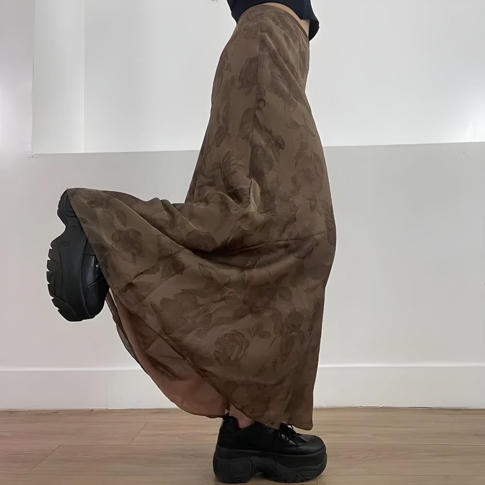 Stylish Work Outfits, Outfit Summer Ideas Fairy Grunge Floral Maxi Skirt Stylish Work Outfits, Outfit Summer Ideas Fairy Grunge Floral Maxi Skirt