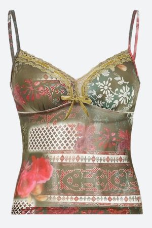 Stylish Work Outfits, Outfit Summer Ideas Fairy Grunge Floral Top