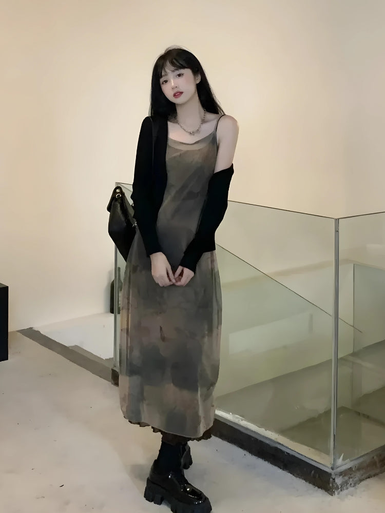 Stylish Work Outfits, Outfit Summer Ideas Fairy Grunge Forest Midi Dress Stylish Work Outfits, Outfit Summer Ideas Fairy Grunge Forest Midi Dress