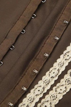 Stylish Work Outfits, Outfit Summer Ideas Fairy Grunge Lace Corset Top