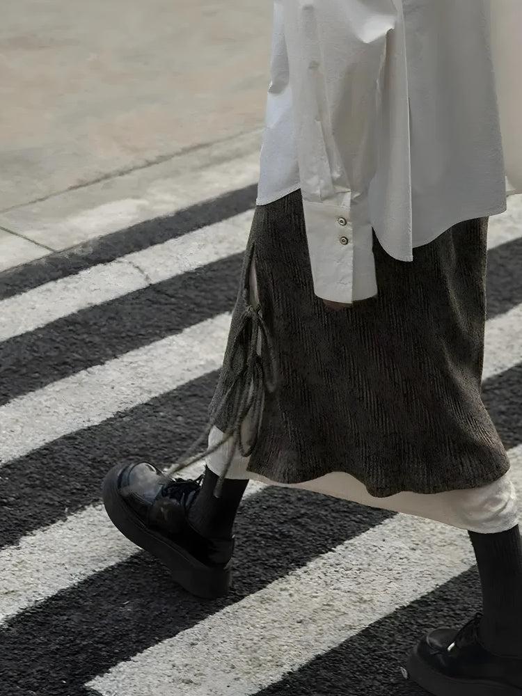 Stylish Work Outfits, Outfit Summer Ideas Fairy Grunge Lace Up Midi Skirt Stylish Work Outfits, Outfit Summer Ideas Fairy Grunge Lace Up Midi Skirt