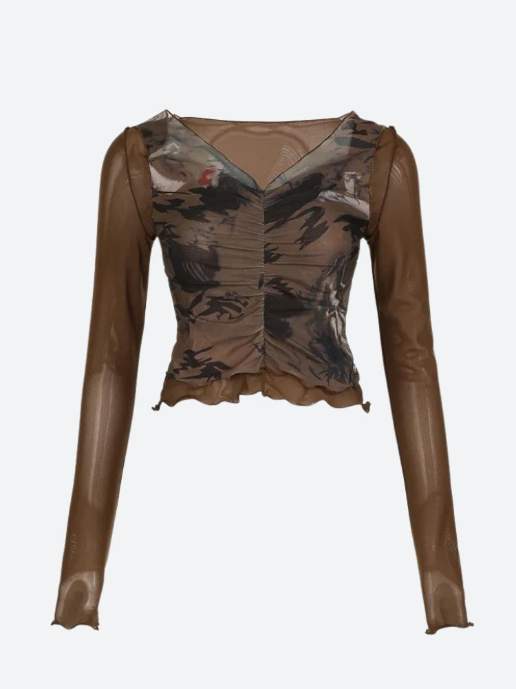 Stylish Work Outfits, Outfit Summer Ideas Fairy Grunge Mesh Sheer Top Stylish Work Outfits, Outfit Summer Ideas Fairy Grunge Mesh Sheer Top