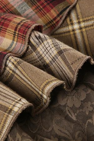 Stylish Work Outfits, Outfit Summer Ideas Fairy Grunge Patchwork Mini Skirt