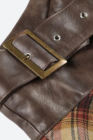 Stylish Work Outfits, Outfit Summer Ideas Fairy Grunge Patchwork Mini Skirt