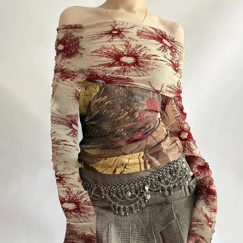 Stylish Work Outfits, Outfit Summer Ideas Fairycore Bohemian Off Shoulder Top