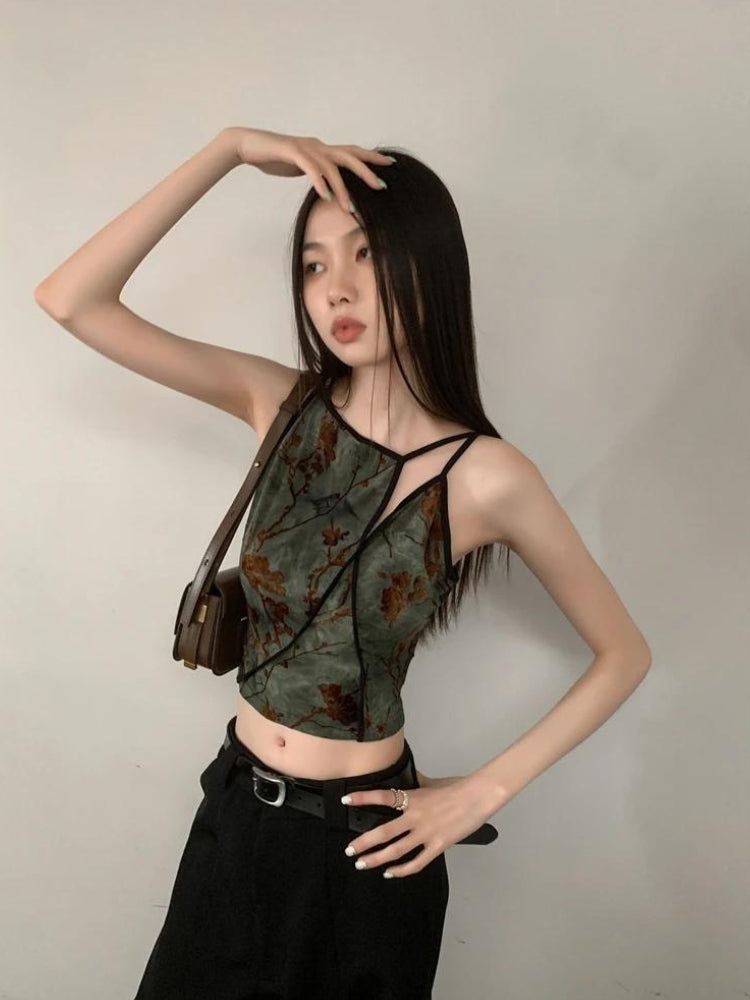 Stylish Work Outfits, Outfit Summer Ideas Fairycore Floral Asymmetric Top Stylish Work Outfits, Outfit Summer Ideas Fairycore Floral Asymmetric Top