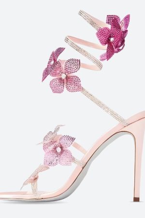 Stylish Work Outfits, Outfit Summer Ideas Fairycore Floral Rhinestone Heels