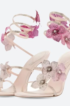Stylish Work Outfits, Outfit Summer Ideas Fairycore Floral Rhinestone Heels