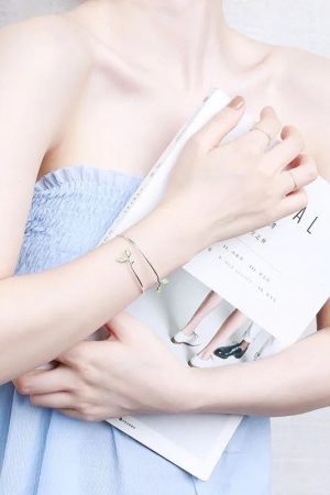 Stylish Work Outfits, Outfit Summer Ideas Fairycore Leaf Wing Bracelet