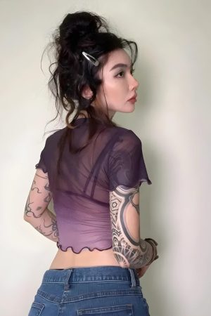 Stylish Work Outfits, Outfit Summer Ideas Fairycore Lily Sheer Top