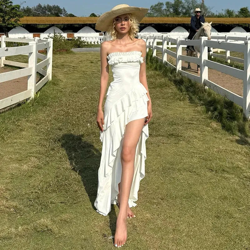 Stylish Work Outfits, Outfit Summer Ideas Fairycore Mullet Mini Dress