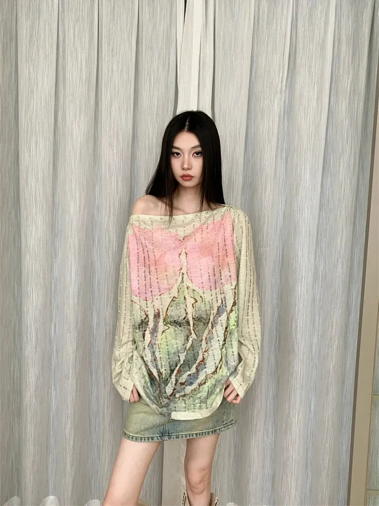 Stylish Work Outfits, Outfit Summer Ideas Fairycore One Shoulder Top