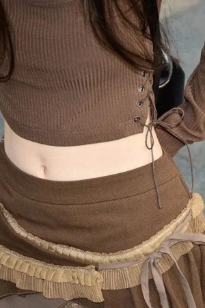 Stylish Work Outfits, Outfit Summer Ideas Fairycore Patchwork Mini Skirt