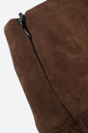 Stylish Work Outfits, Outfit Summer Ideas Fairycore Suede Mini Skirt