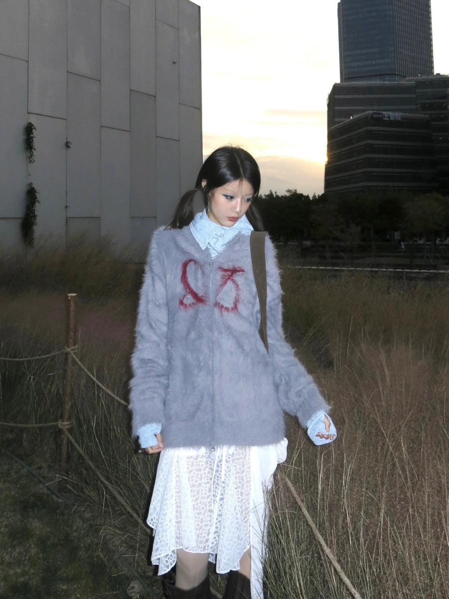 Stylish Work Outfits, Outfit Summer Ideas Faux Fur Cardigan