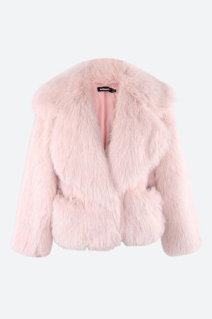 Stylish Work Outfits, Outfit Summer Ideas Faux Fur Jacket