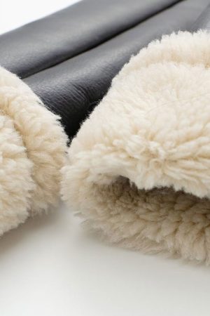 Stylish Work Outfits, Outfit Summer Ideas Faux Fur Lined Biker Jacket