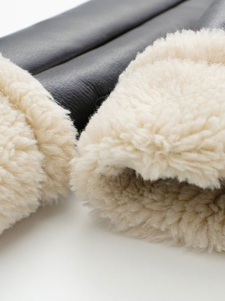 Stylish Work Outfits, Outfit Summer Ideas Faux Fur Lined Biker Jacket Stylish Work Outfits, Outfit Summer Ideas Faux Fur Lined Biker Jacket