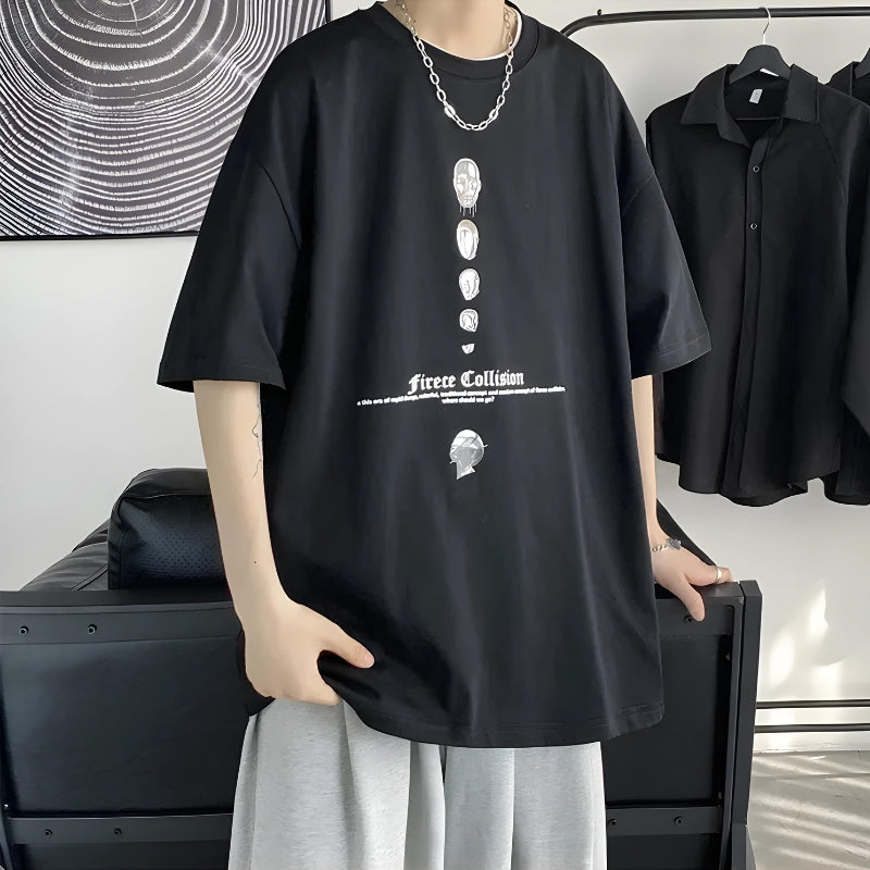 Stylish Work Outfits, Outfit Summer Ideas Fierce Collision Oversized Tee Stylish Work Outfits, Outfit Summer Ideas Fierce Collision Oversized Tee