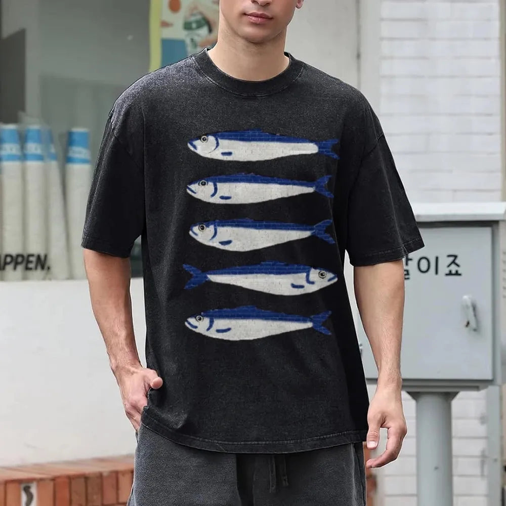 Stylish Work Outfits, Outfit Summer Ideas Fish Tee