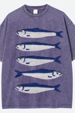 Stylish Work Outfits, Outfit Summer Ideas Fish Tee