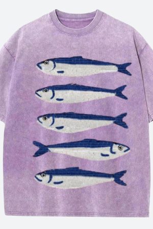 Stylish Work Outfits, Outfit Summer Ideas Fish Tee
