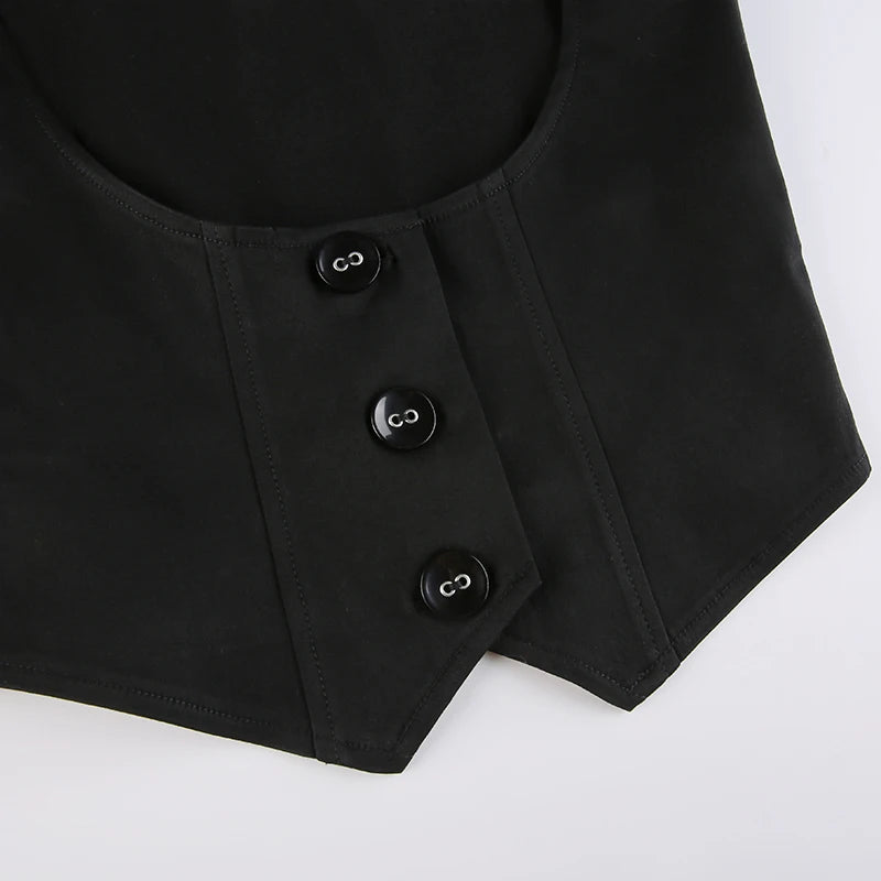 Stylish Work Outfits, Outfit Summer Ideas Fitted Button Up Vest Stylish Work Outfits, Outfit Summer Ideas Fitted Button Up Vest