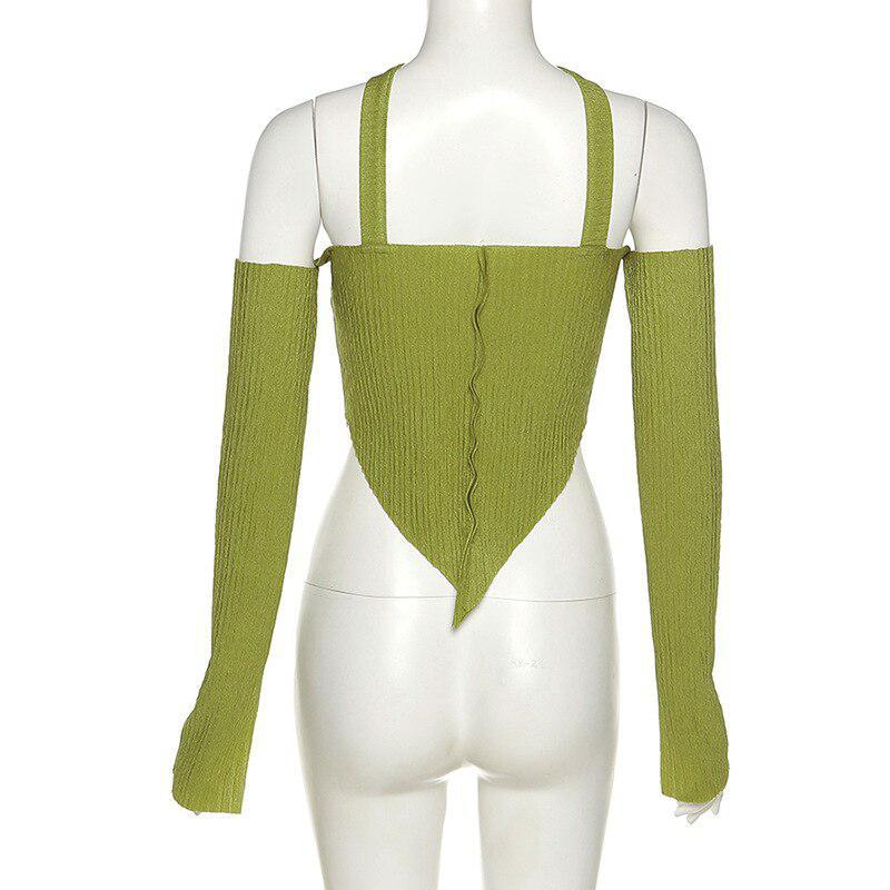 Stylish Work Outfits, Outfit Summer Ideas Flare Sleeved Halter Top Stylish Work Outfits, Outfit Summer Ideas Flare Sleeved Halter Top