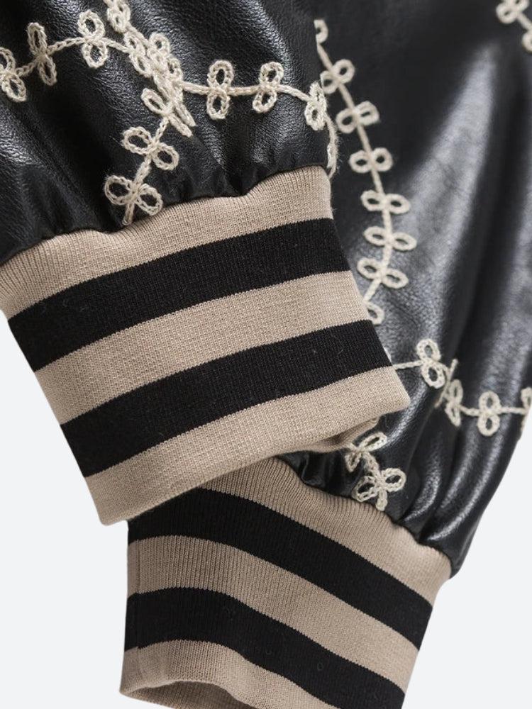 Stylish Work Outfits, Outfit Summer Ideas Floral Embroidered Bomber Jacket Stylish Work Outfits, Outfit Summer Ideas Floral Embroidered Bomber Jacket