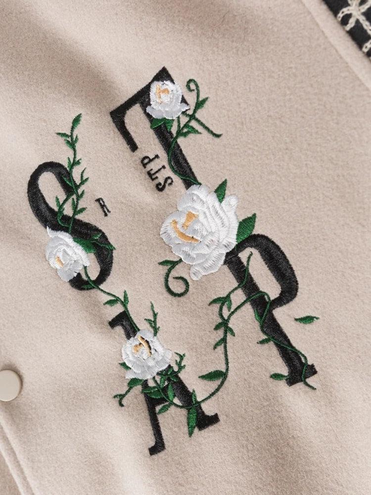 Stylish Work Outfits, Outfit Summer Ideas Floral Embroidered Bomber Jacket Stylish Work Outfits, Outfit Summer Ideas Floral Embroidered Bomber Jacket