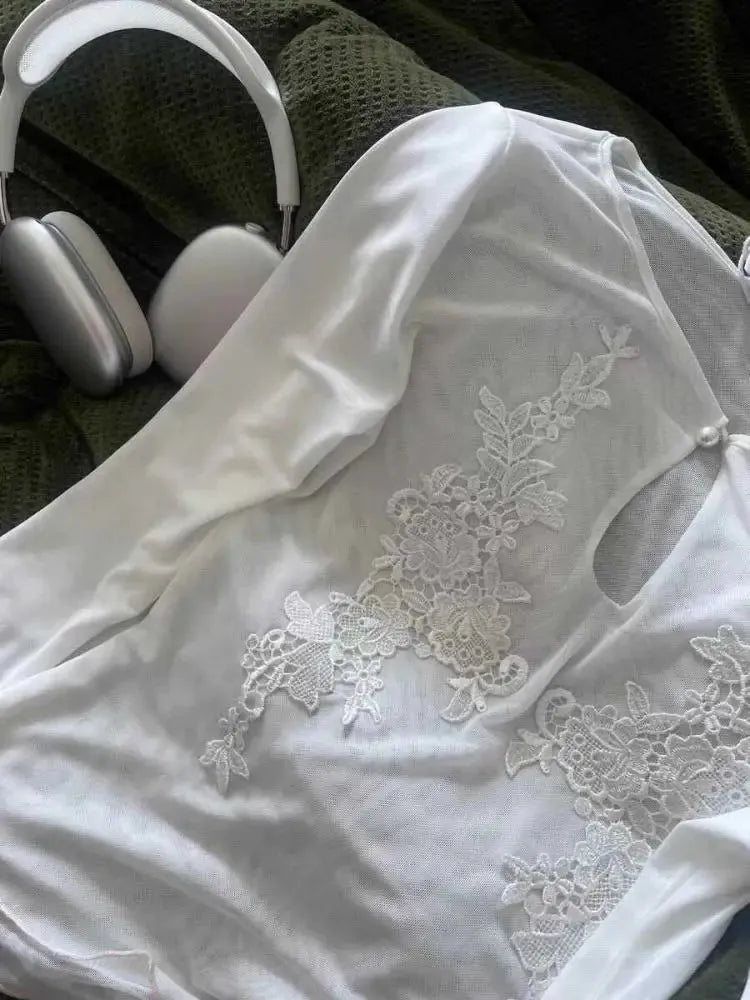 Stylish Work Outfits, Outfit Summer Ideas Floral Embroidered Mesh Top Stylish Work Outfits, Outfit Summer Ideas Floral Embroidered Mesh Top