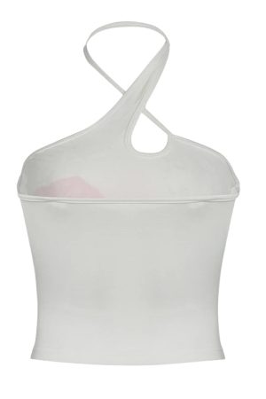 Stylish Work Outfits, Outfit Summer Ideas Floral Halter Neck Top